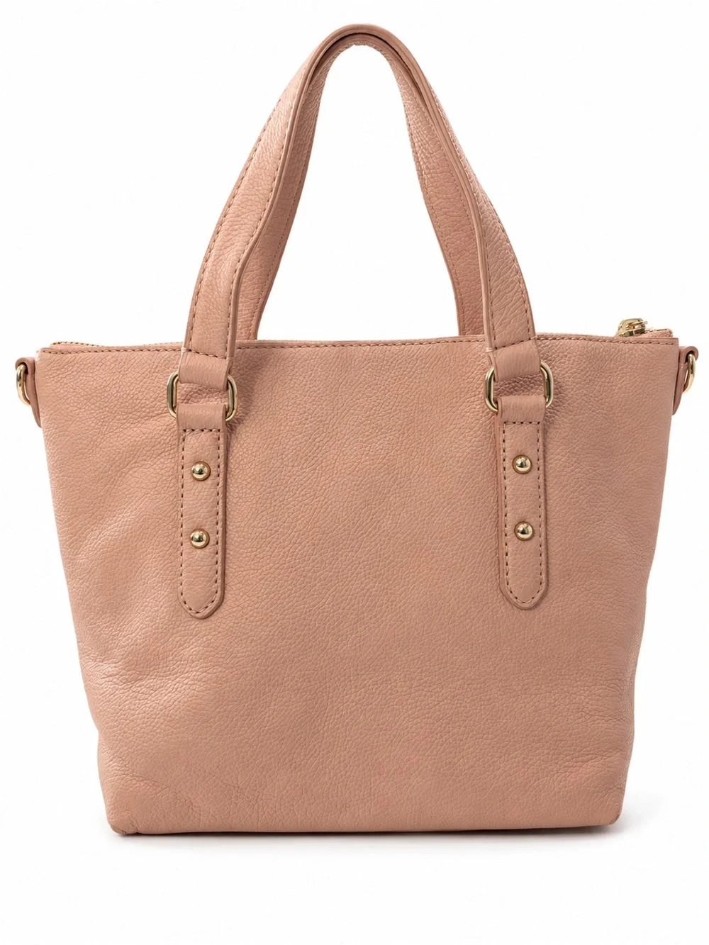 kate spade Pale Pink Leather Top-Zip Tote with Gold Hardware